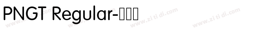 PNGT Regular字体转换